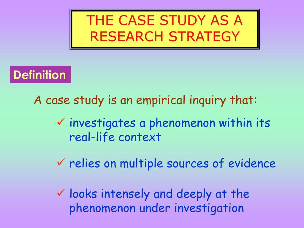 case study as a research strategy
