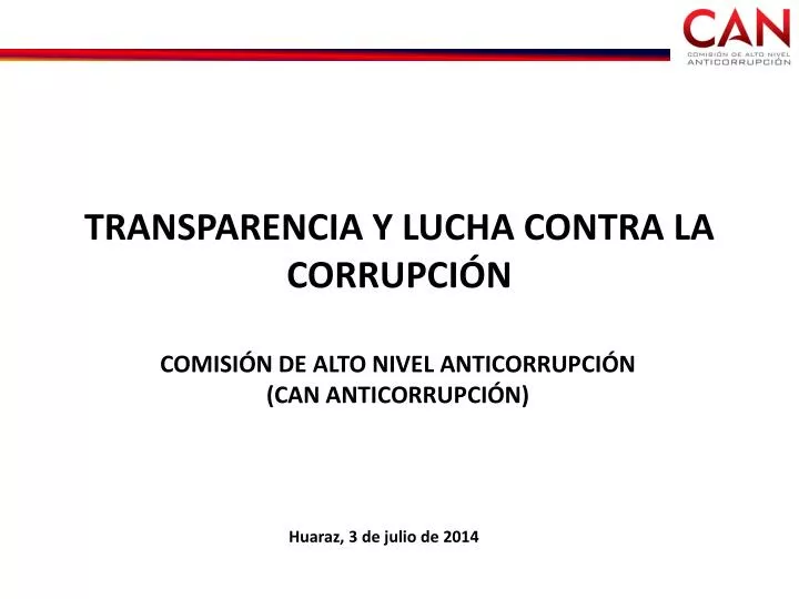 PPT TRANSPARENCIA Y LUCHA CONTRA LA CORRUPCIÓN PowerPoint Presentation ID