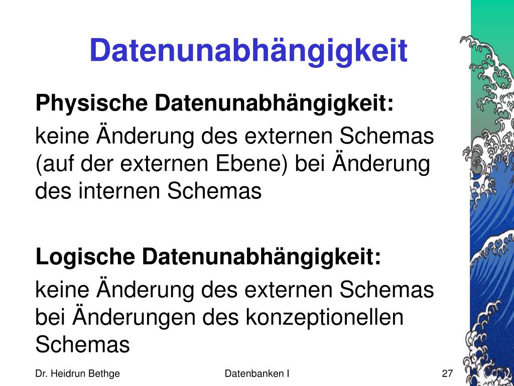 PPT - Datenbanken I PowerPoint Presentation - ID:5933969