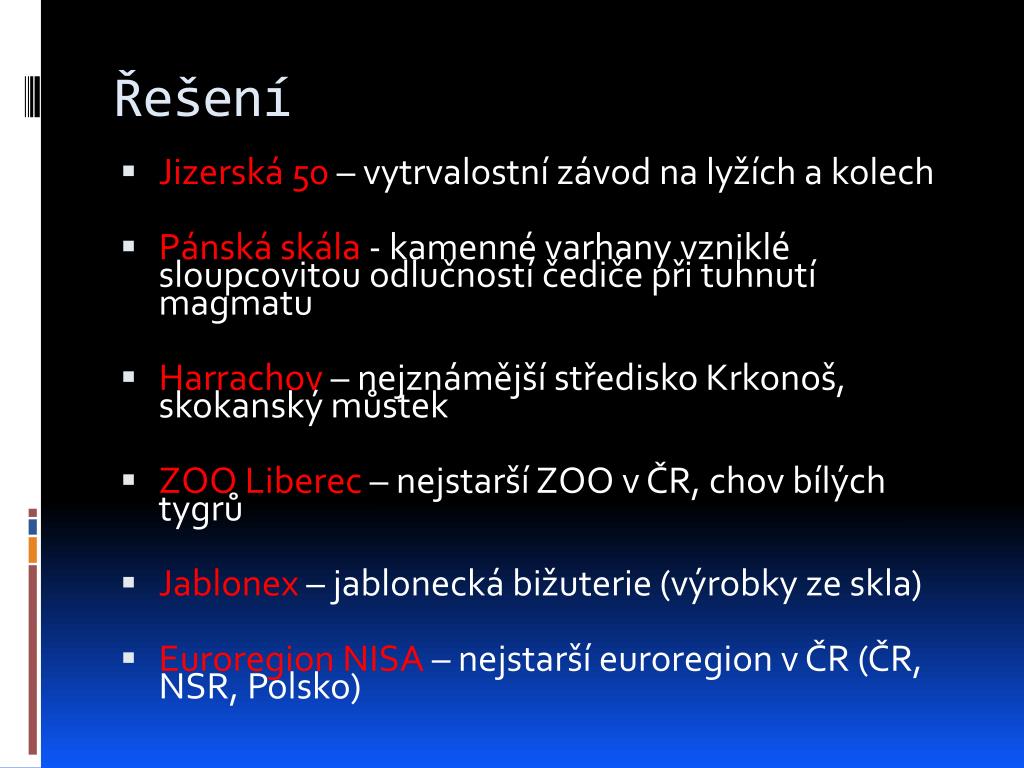 PPT - Liberecký kraj PowerPoint Presentation, free download - ID:5937166