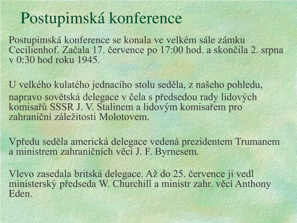 PPT Postupimsk Konference PowerPoint Presentation Free Download 