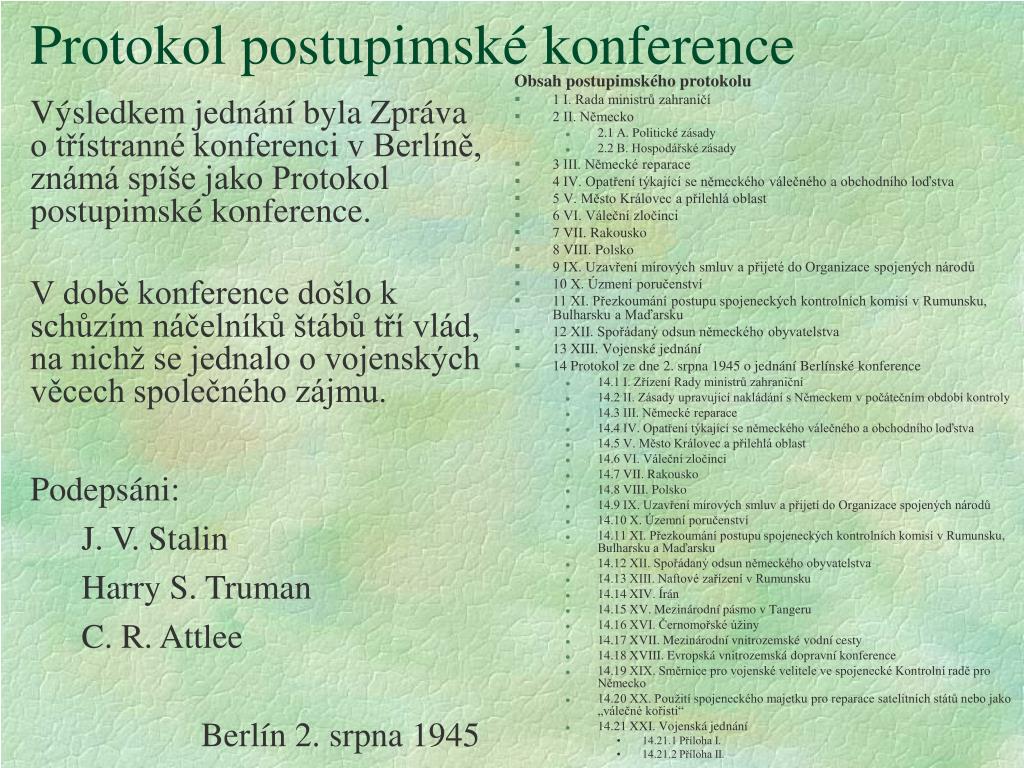 PPT Postupimsk Konference PowerPoint Presentation Free Download 