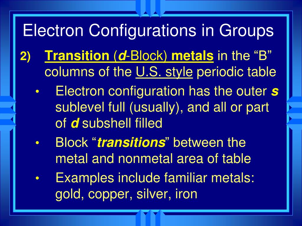 Periodic Table Copper Electron Configuration Periodic Table Timeline