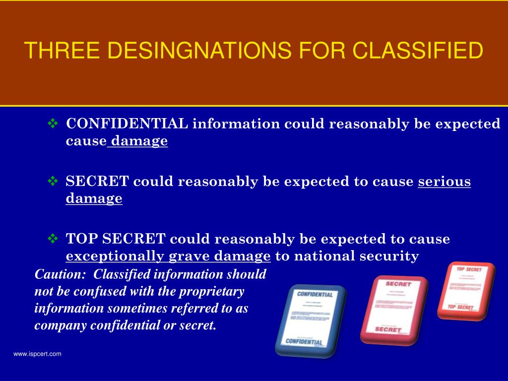 PPT - THE SECURITY CLASSIFICATION SYSTEM PowerPoint Presentation, Free ...