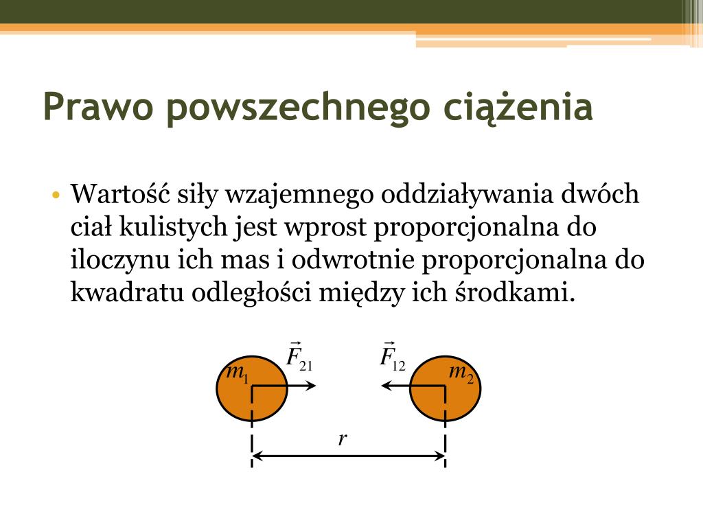 Prawo Powszechnego Ciążenia Zadania I Rozwiązania PPT - Temat: Ruch krzywoliniowy PowerPoint Presentation, free download