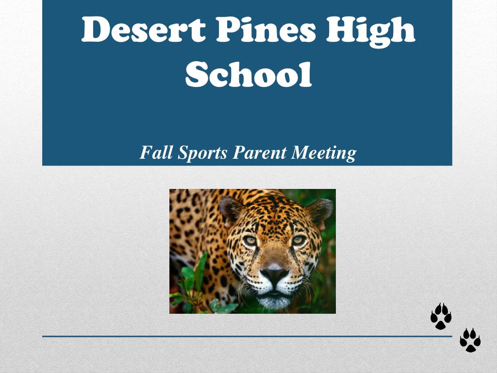 PPT Desert Pines High School Fall Sports Parent Meeting PowerPoint