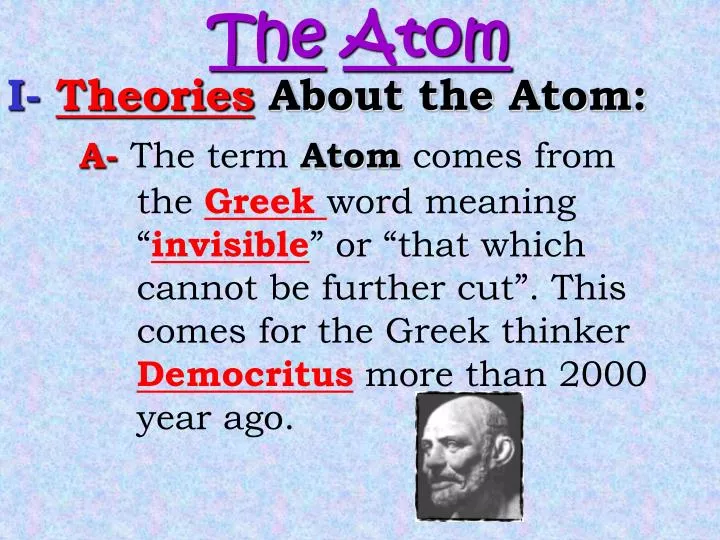 Ppt The Atom Powerpoint Presentation Free Download Id 5939100
