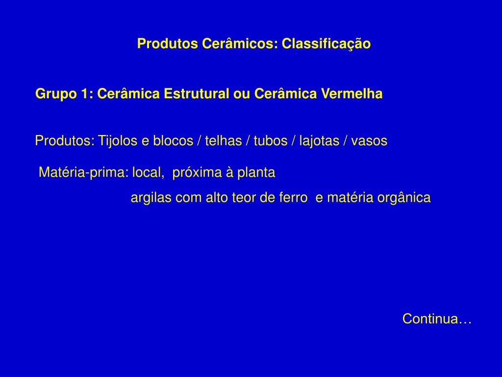 PPT - Matérias Primas Cerâmicas PowerPoint Presentation, free download -  ID:5939601
