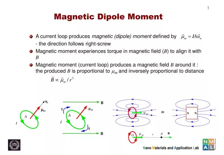 Magnetic Dipole Moment. 
