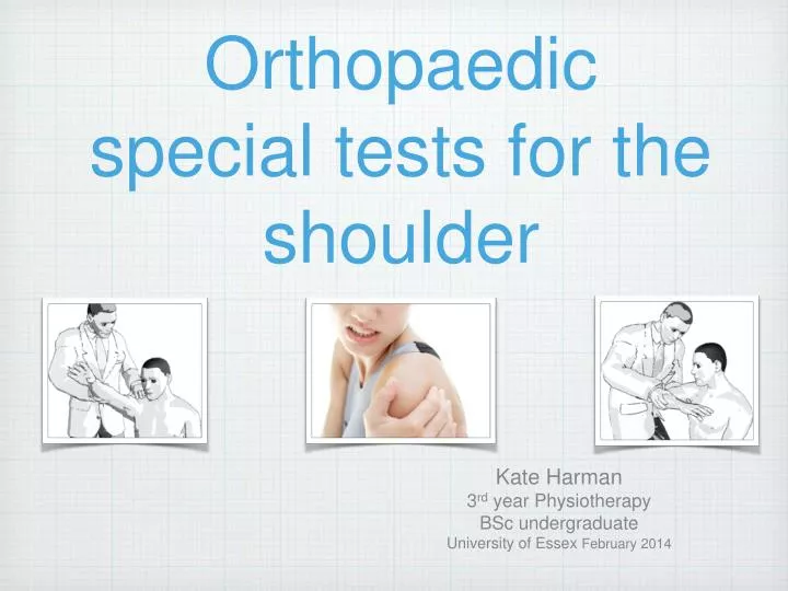 PPT Orthopaedic special tests for the shoulder PowerPoint