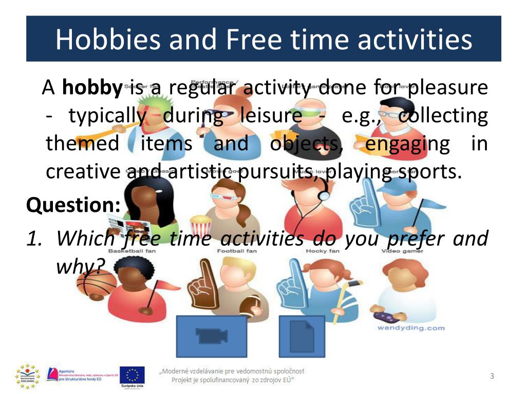 a presentation about hobbies