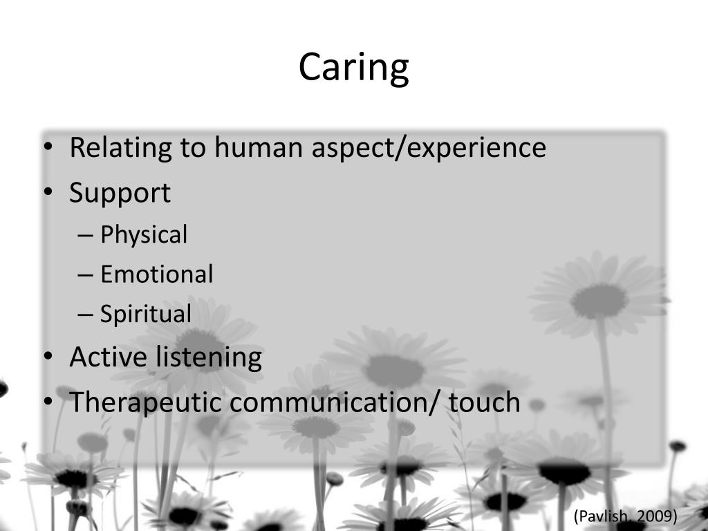 caring component in nursing