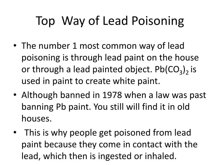 Can You Get Lead Poisoning From Touching Lead Paint Can You Get Lead Poisoning From Touching Lead Paint