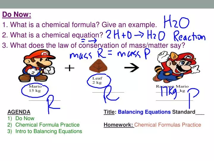 PPT Do Now 1 What Is A Chemical Formula Give An Example 2 What