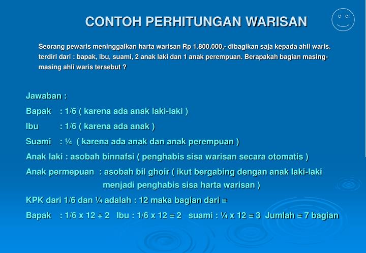 Contoh Surat Pembagian Harta Warisan Tanah  Kotasurat.com