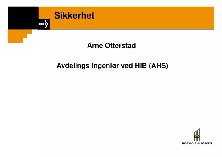 PPT Sikkerhet PowerPoint Presentation, free download ID5950201