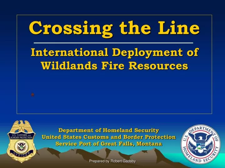 PPT - Department of Homeland Security United States Customs and Border ...