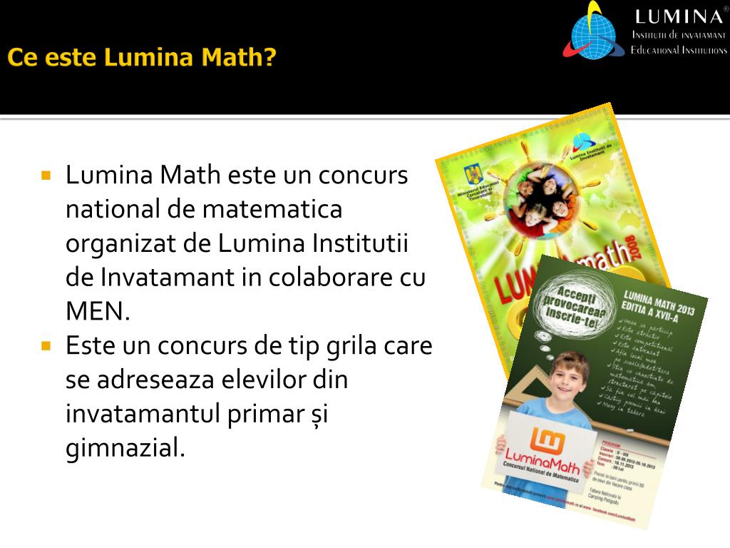 PPT LUMINA MATH PowerPoint Presentation, free download ID5952258
