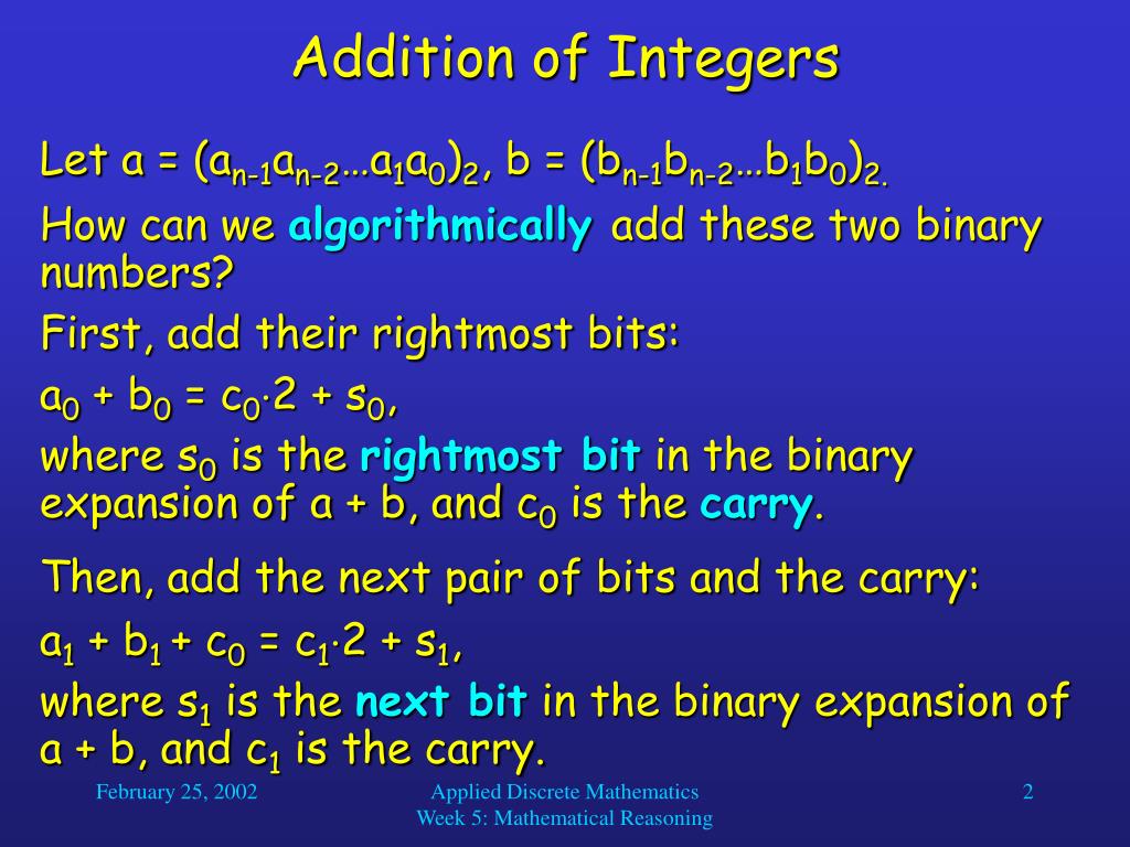 PPT - Addition of Integers PowerPoint Presentation, free download - ID ...