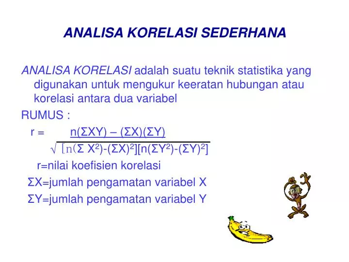 Ppt Analisa Korelasi Sederhana Powerpoint Presentation