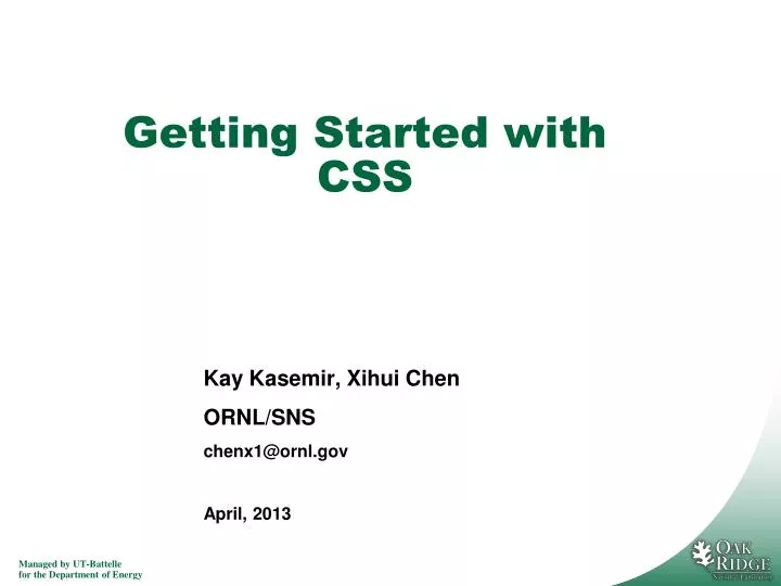 PPT - Getting Started with CSS PowerPoint Presentation, free download ...