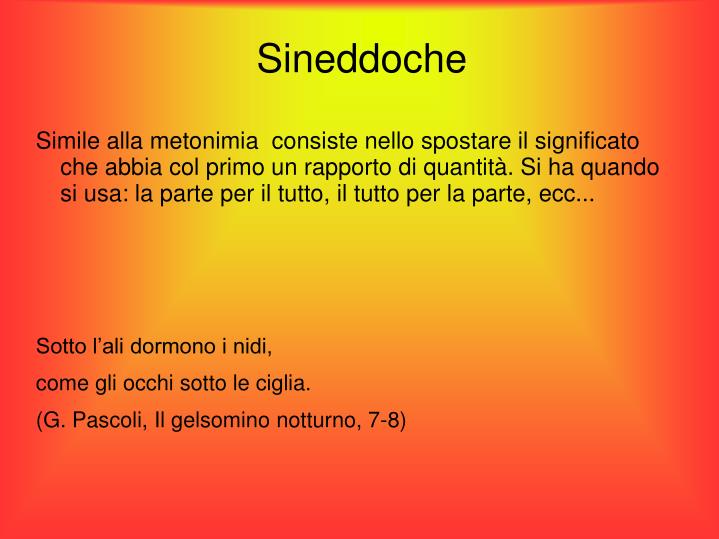 Figure Retoriche Il Gelsomino Notturno