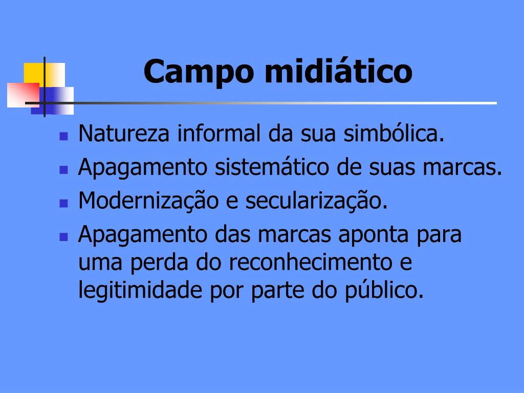 PPT - Os campos sociais e o campo midiático PowerPoint Presentation ...