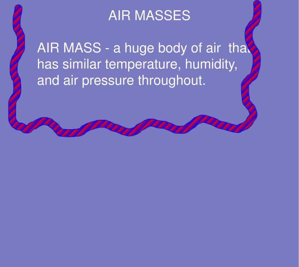 PPT Air Masses H ow do you think these air masses effect our weather