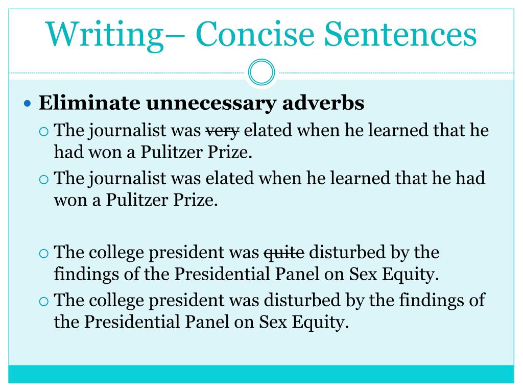 Concise Sentences Worksheet Pdf