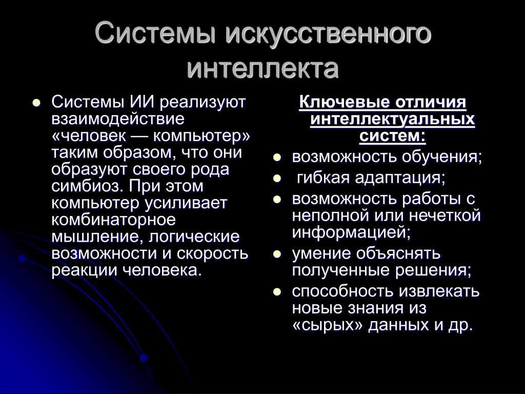 Функциональная структура системы искусственного интеллекта Функциональная структура системы искусственного интеллекта