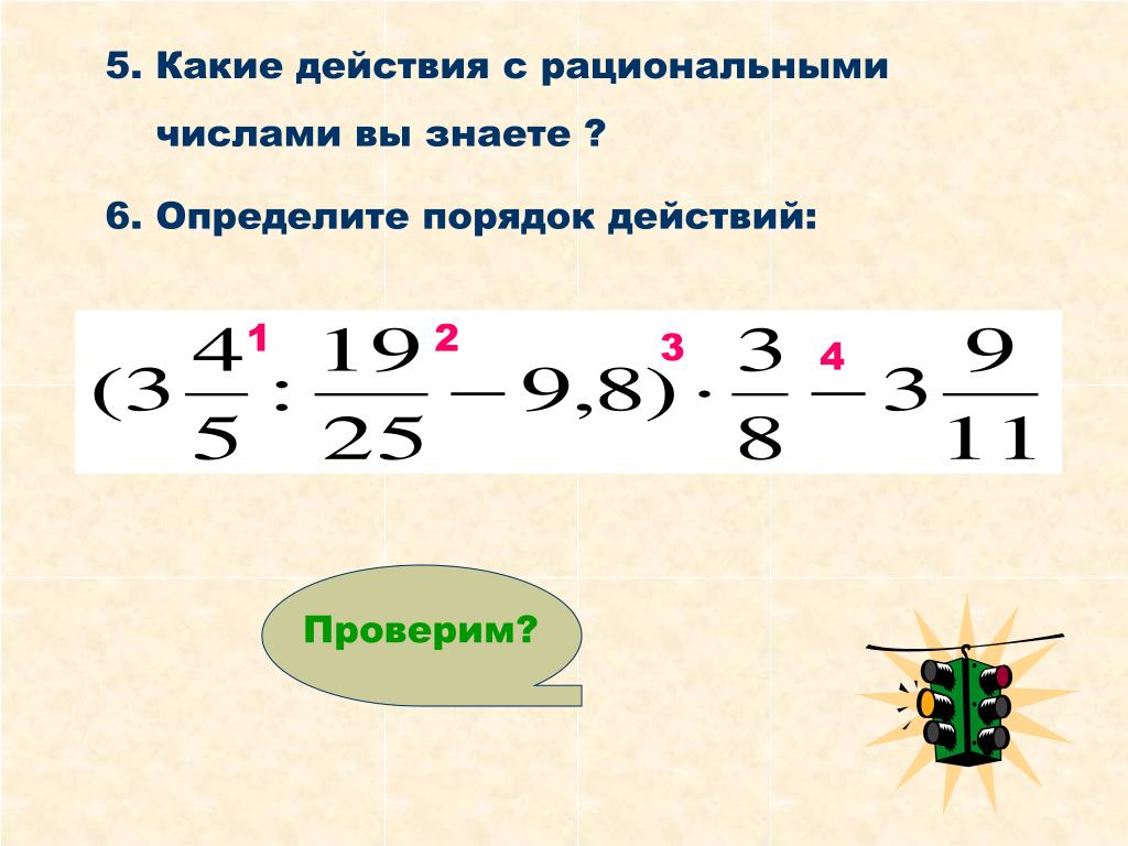 Работа по теме рациональные числа 7 класс