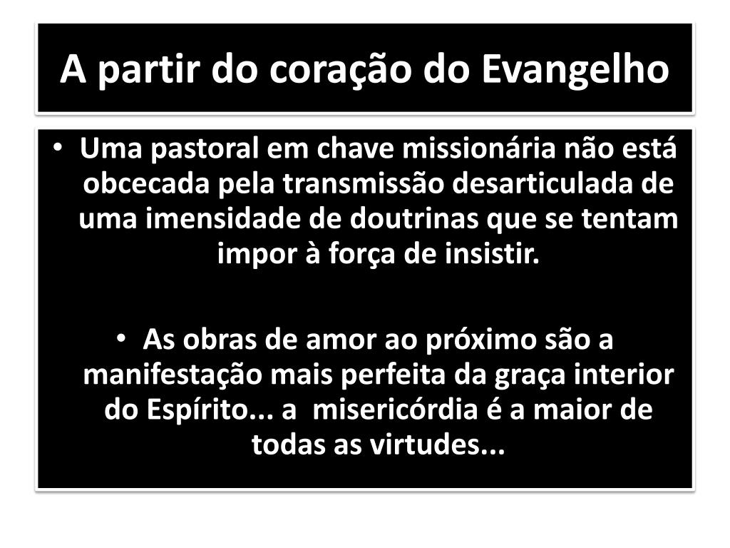 PPT - EVANGELII GAUDIUM A alegria do Evangelho PowerPoint Presentation -  ID:5964613