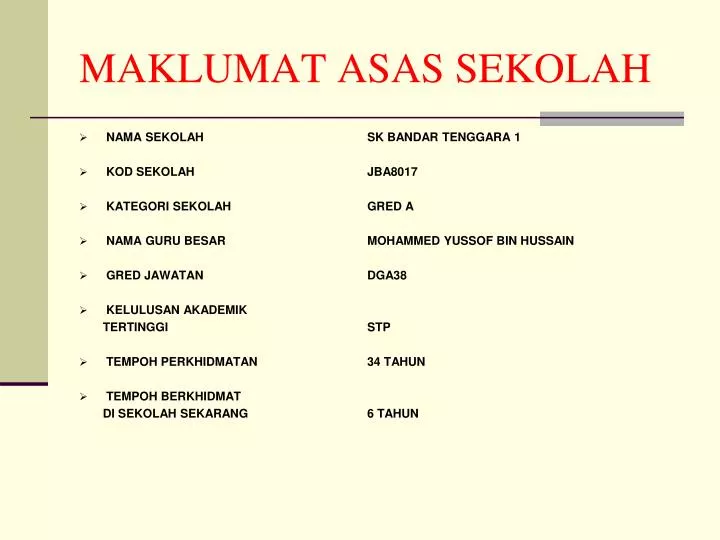 Ppt Maklumat Asas Sekolah Powerpoint Presentation Free Download Id 5966896