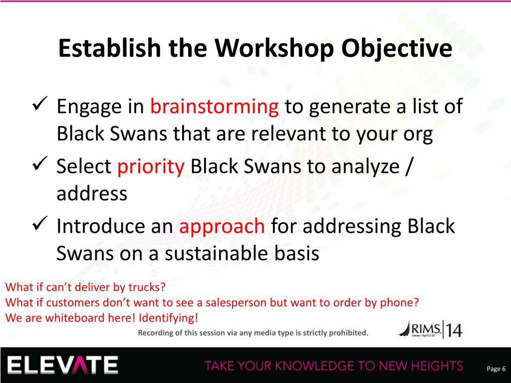 PPT - Black swans, Friday the 13th, scenario analysis, and game theory  workshops PowerPoint Presentation - ID:5966977
