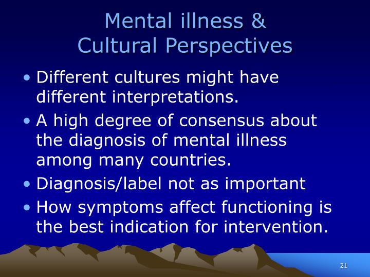 schizophrenia a cross cultural perspective Cross-ethnic symptom differences in schizophrenia: the influence of culture and minority status by john s brekke and concepcion barrio abstract the two objectives of this tri-ethnic study were (1) to. schizophrenia a cross cultural perspective Cross-ethnic symptom differences in schizophrenia: the influence of culture and minority status by john s brekke and concepcion barrio abstract the two objectives of this tri-ethnic study were (1) to.