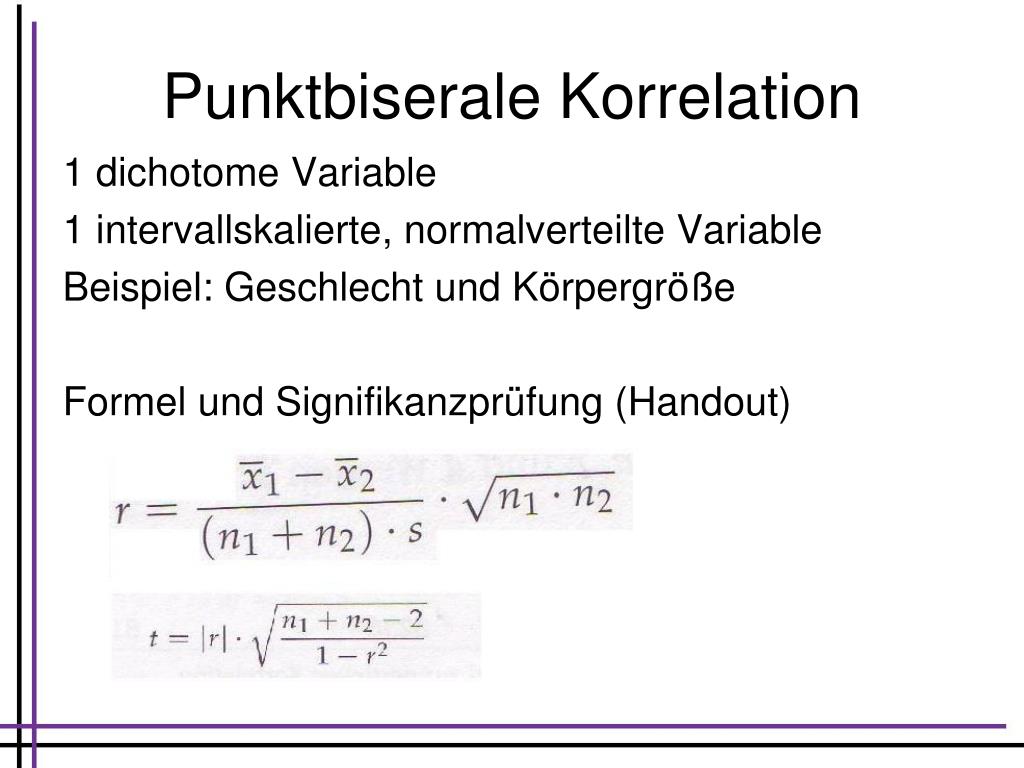 PPT - Korrelation PowerPoint Presentation, free download ...