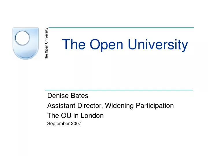 open university presentation