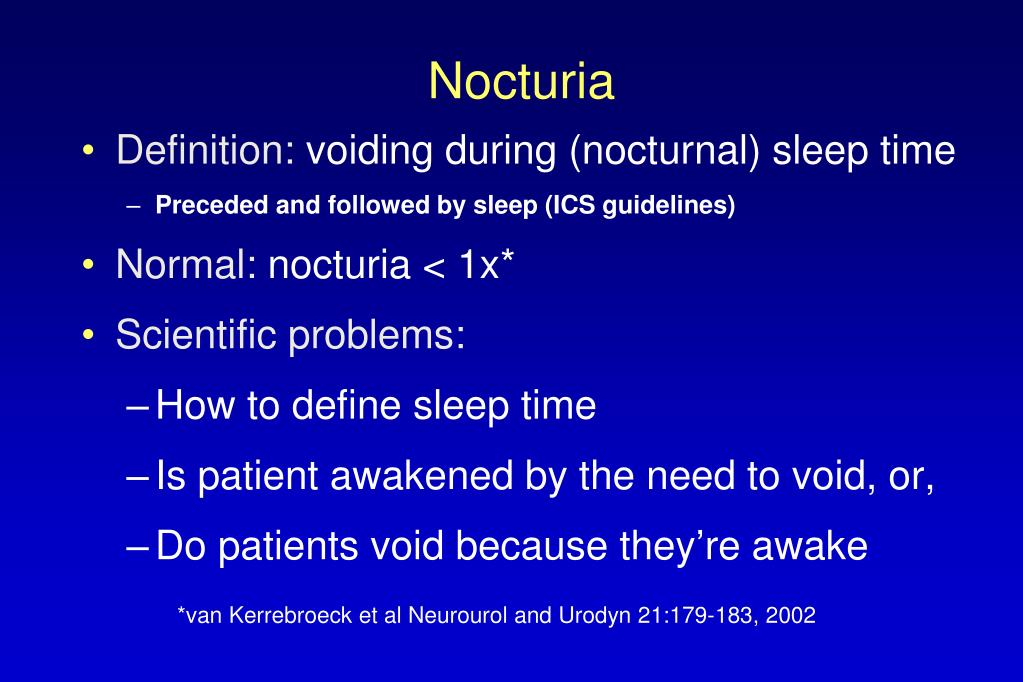 PPT Nocturia Causes, Consequences and Clinical Approaches PowerPoint Presentation ID5972574