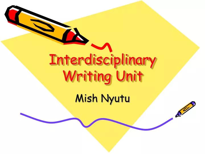interdisciplinary writing unit n.