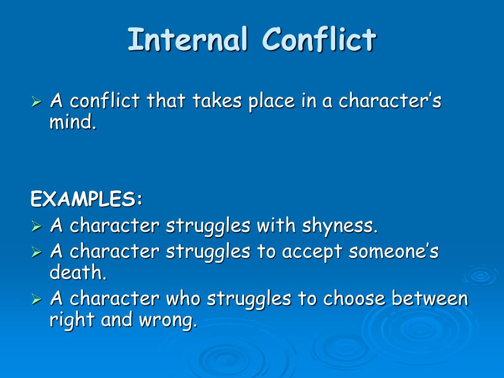 What Is The Definition Internal Conflict