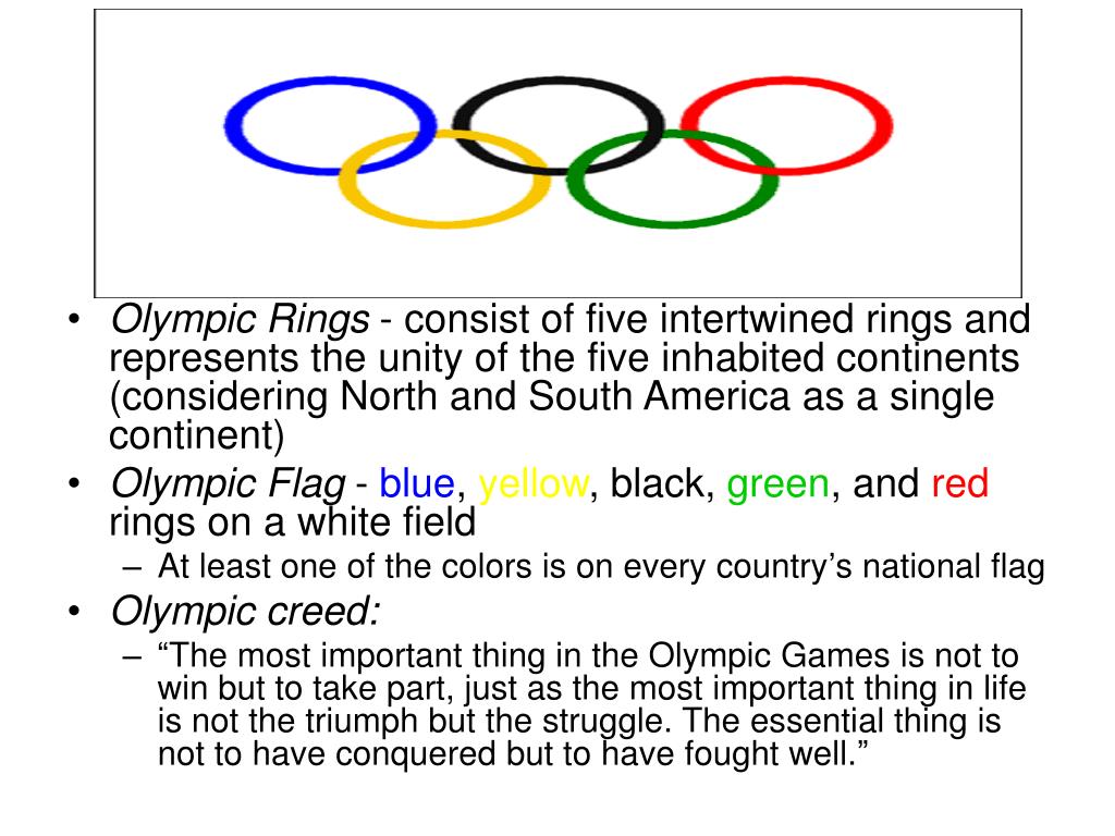 What is the story behind the Olympic rings?