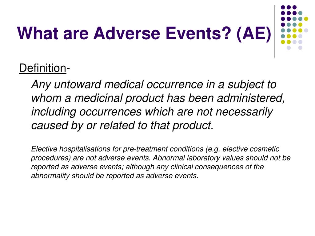 PPT Adverse Event Reporting In Clinical Trials PowerPoint 