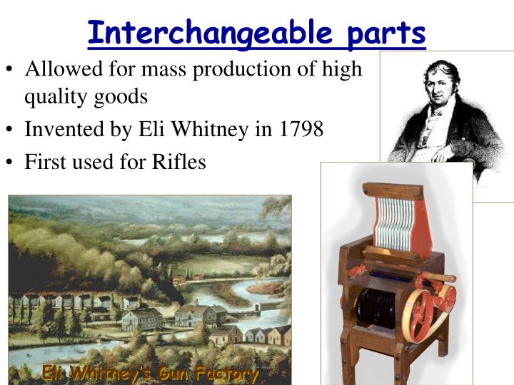 Where Were Interchangeable Parts Invented?