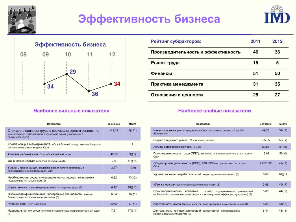 Эффективность бизнес проекта