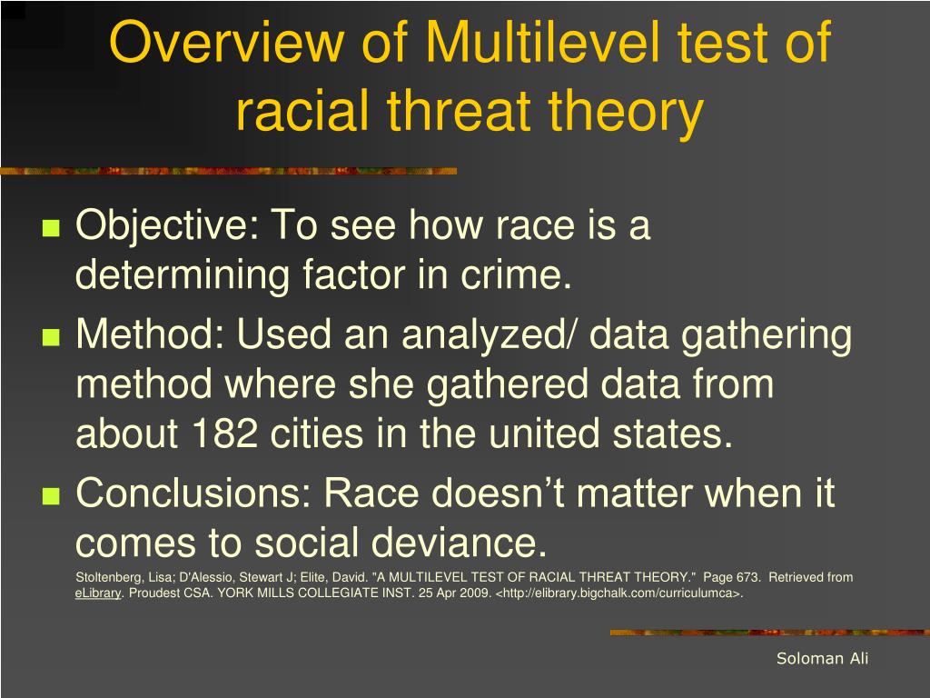 racial threat hypothesis def