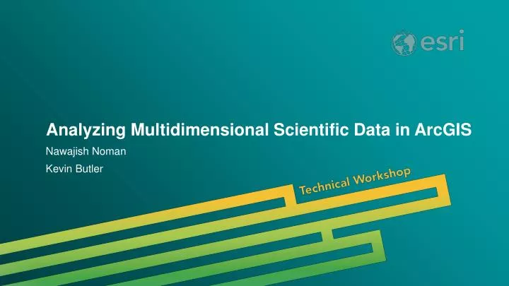 analyzing multidimensional scientific data in arcgis n.