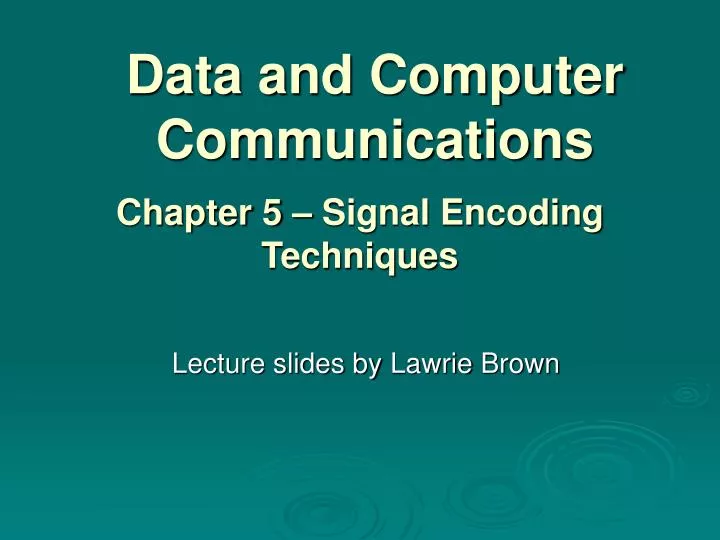 data and computer communications n.