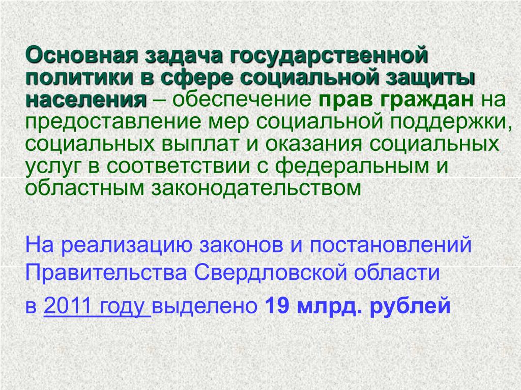 Проекты в сфере социальной защиты населения Безопасность
