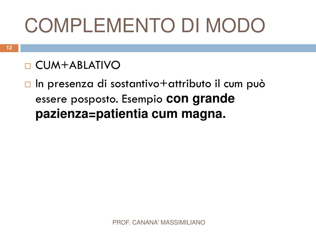 PPT - I COMPLEMENTI LATINI PowerPoint Presentation, free download -  ID:5982660