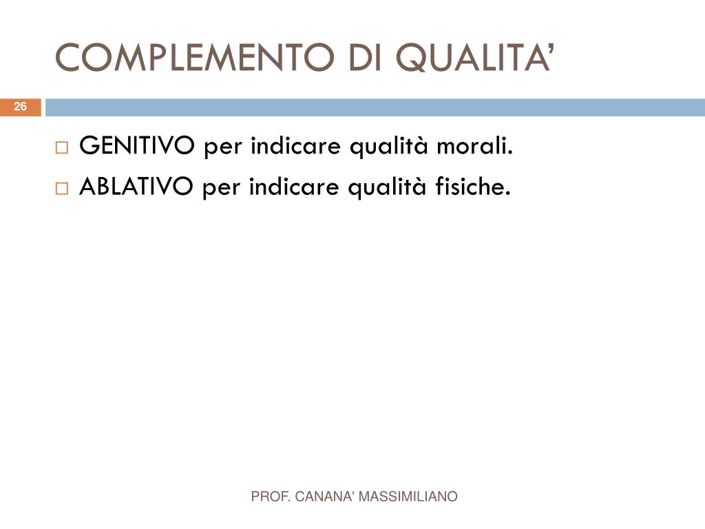 PPT - I COMPLEMENTI LATINI PowerPoint Presentation, free download -  ID:5982660